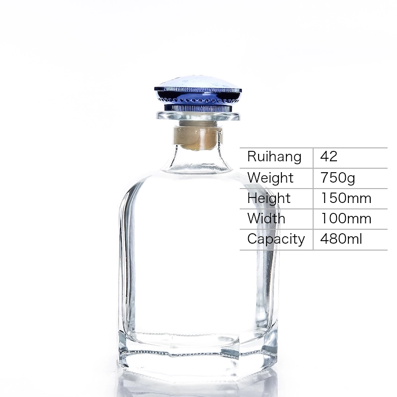 480ml Decanter Style Spirit Bottle - RH42 - Glass Bottle Manufacturer