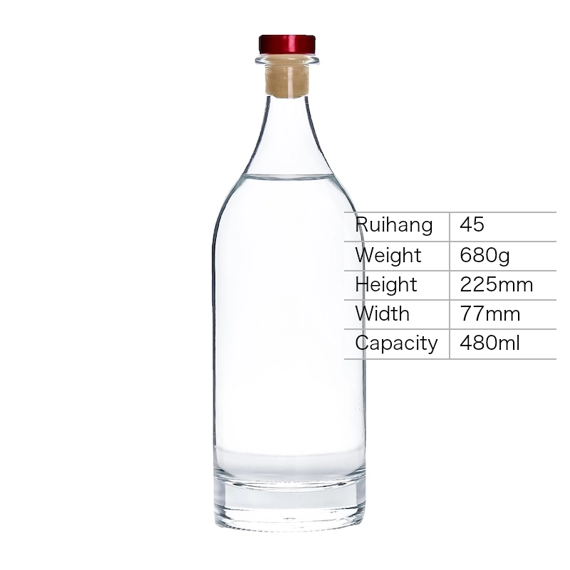 480ml Classic Spirits Glass Bottle - RH45 - Glass Bottle Manufacturer