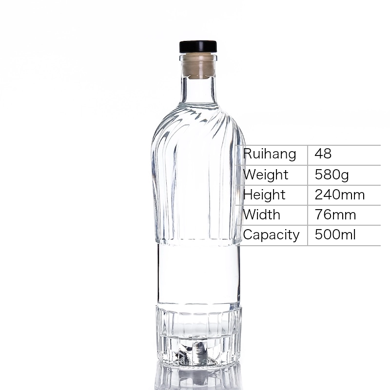500ml Tall Slender Spirit Bottle - RH48 - Glass Bottle Manufacturer